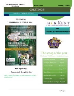 JKOMSF and LSU OMS AA Newsletter Winter 2024